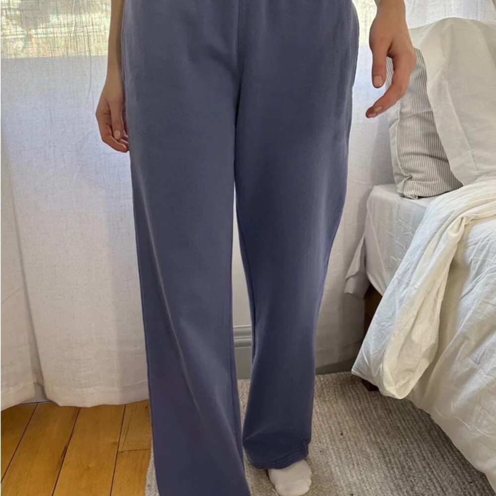 Brandy Melville Faded Blue Anastasia Tie Sweatpants